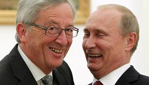 Linksmasis Eurogrupės vadovas Jeanas-Claude'as Junckeris