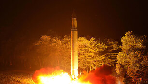 &Scaron;iaurės Korėjos raketa &bdquo;Hwasong-14&ldquo;