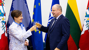 Edita Gudišauskienė, Saulius Skvernelis