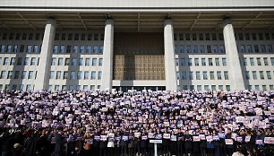 Protestai Pietų Korėjoje / Kim Hong-Ji / REUTERS