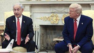 Benjaminas Netanyahu ir Donaldas Trumpas /  / AP