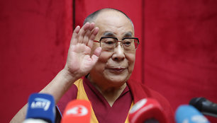 Dalai Lamos spaudos konferencija