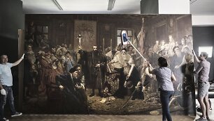 Jano Matejkos paveikslo &bdquo;Liublino unija&ldquo; kelionės į Vilnių pradžia