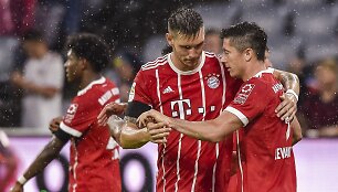 Vieną Miuncheno &bdquo;Bayern&ldquo; įvarčių pelnė R.Lewandowskis.