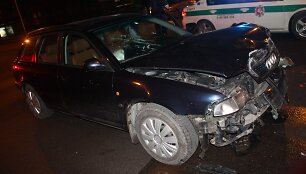 &bdquo;Audi&ldquo; ir &bdquo;Volvo&ldquo; avarija Panevėžyje