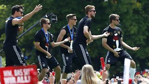 Vokietijos futbolo rinktinės sutiktuvės Berlyne