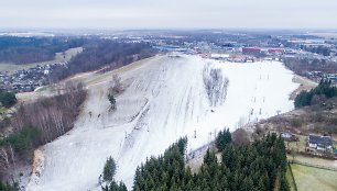 Vienintelė vieta Vilniuje, kur antradienį prisnigta