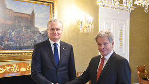 Lietuvos prezidentas Gitanas Nausėda ir Suomijos prezidentas Sauli Niinist&ouml;