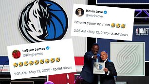 Reakcijos į &bdquo;Mavericks&ldquo; triumfą NBA naujokų biržos loterijoje