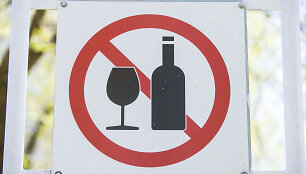 Alkoholio draudimo ženklas