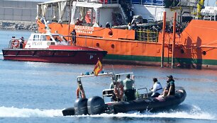 &bdquo;Aquarius&ldquo; laivo migrantai pasiekė Ispanijos uostą