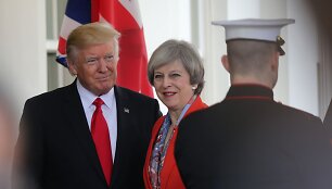 Theresa May ir Donaldas Trumpas