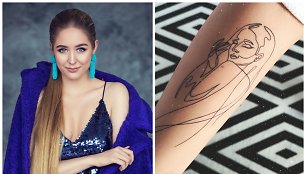 Monika Marija pasidarė tatuiruotę