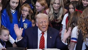 JAV prezidentas Donaldas Trumpas / Alex Brandon / AP