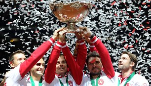2014 metų Daviso taurės nugalėtoja &Scaron;veicarijos rinktinė