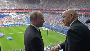 Vladimiras Putinas ir Gianni Infantino
