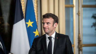 Prancūzijos prezidentas Emmanuelis Macronas