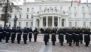 Ceremonija prie Kra&scaron;to apsaugos ministerijos