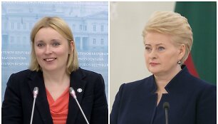 Jovita Neliup&scaron;ienė ir Dalia Grybauskaitė