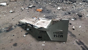 Ukrainiečių numu&scaron;tas iranieti&scaron;kas dronas &bdquo;Shahed&ldquo;