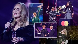 Praūžė Britų muzikos apdovanojimai: triumfavo Adele, neišvengta incidentų
