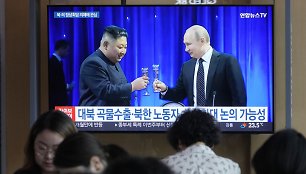 Kim Jong Unas ir Vladimiras Putinas