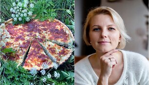 Dangira &Scaron;ima&scaron;iutė ir jos kepta cukinijų tarta su var&scaron;ke