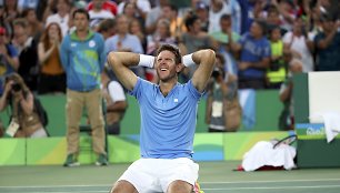 Nuostabiame olimpiados pusfinalyje Juanas Martinas del Potro įveikė Rafaelį Nadalį