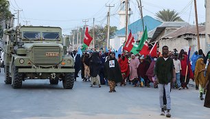 Protestas Mogadišu mieste prieš „al Shabaab“ džihadistų grupuotę