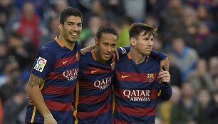 &bdquo;Barcelona&ldquo; atakų trio ir vėl buvo nesustabdomas