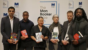 Geriausio romano &bdquo;Man Booker&ldquo; apdovanojimą pretendavę gauti autoriai su savo kūriniais