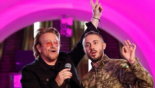 U2 vokalistas Bono ir T.Topolia