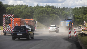 Remontuojama Stepono Batoro  gatvė