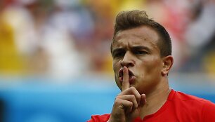  &Scaron;veicarijos futbolo rinktinės žaidėjas Xherdan Shaqiri 