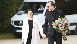 Agnė Jagelavičiūtė su vyru Mantu