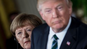 A.Merkel ir D.Trumpo susitikimas Baltuosiuose rūmuose