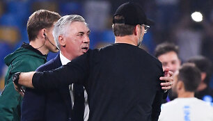 Carlo Ancelotti ir Juergenas Kloppas apsikeitė frazėmis po rungtynių.