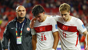 Turkijos rinktinės žaidėjų apmaudas