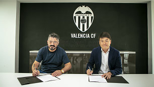 Gennaro Gattuso ir „Valencia“ klubo prezidentas Seanas Bai