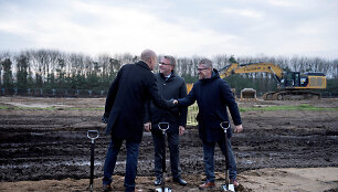 &bdquo;Fire Point&ldquo; gamyklos statybų pradžios Danijoje ceremonija / Bo Amstrup / via REUTERS