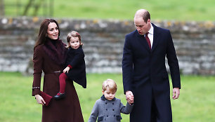 Princas Williamas ir Kembridžo hercogienė Catherine su vaikais