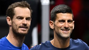 Andy Murray ir Novakas Džokovičius