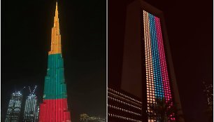 „Burj Khalifa“ nušvito Lietuvos trispalvės spalvomis