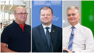 V. Matijo&scaron;aitis, S. Skvernelis, ir G. Nausėda