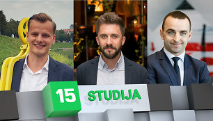 15min studijoje – Jonas Damidavičius, Silvestras Dikčius ir Vytautas Švedas