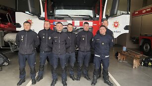 Žveją i&scaron;gelbėję ugniagesiai