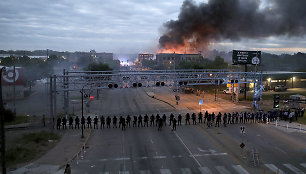 Protestų nusiaubtas Mineapolio miestas JAV