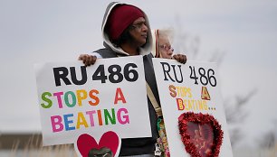 Protestas JAV prieš aborto tablečių pardavinėjimą