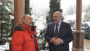 Vladimiras Putinas ir Aliaksandras Luka&scaron;enka Sočyje