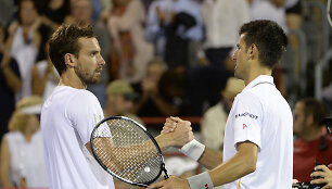 Ernestas Gulbis ir Novakas Džokovičius